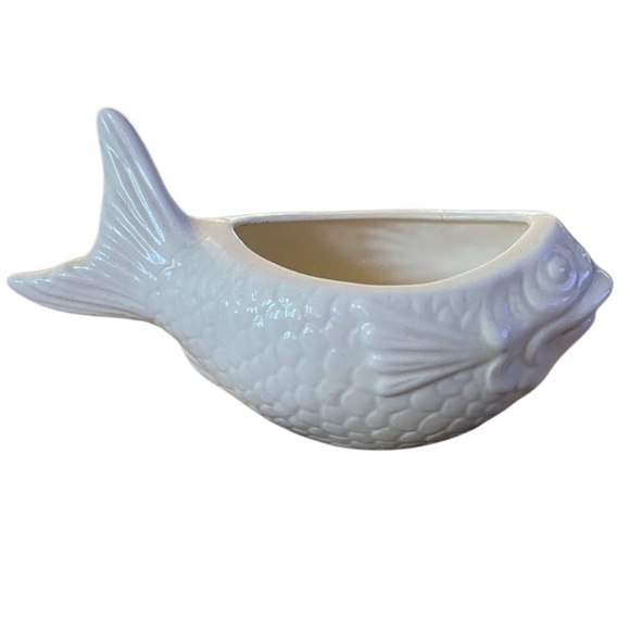 Vintage White Ceramic Fish Dish - Picture 3 of 4